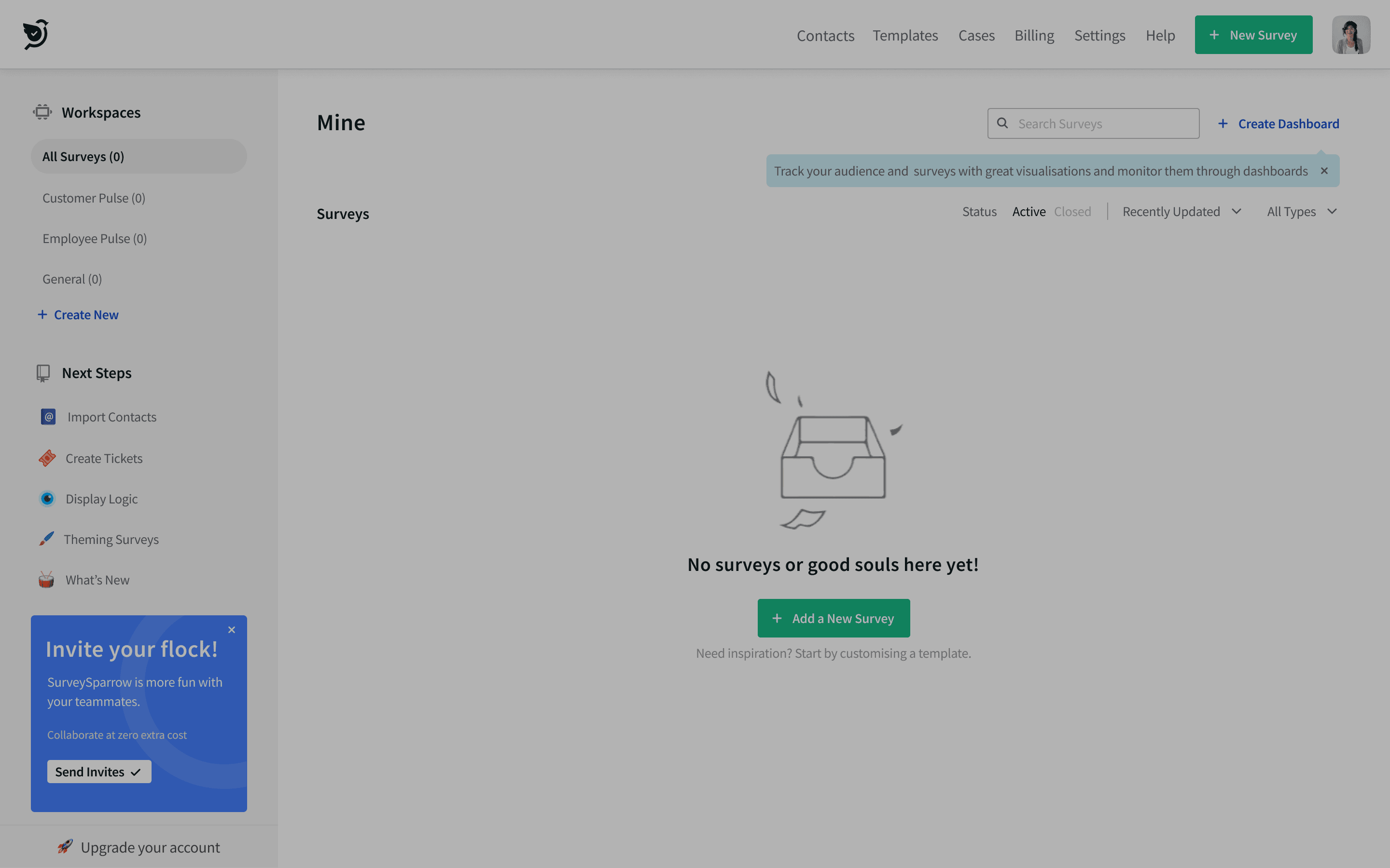 product dashboard