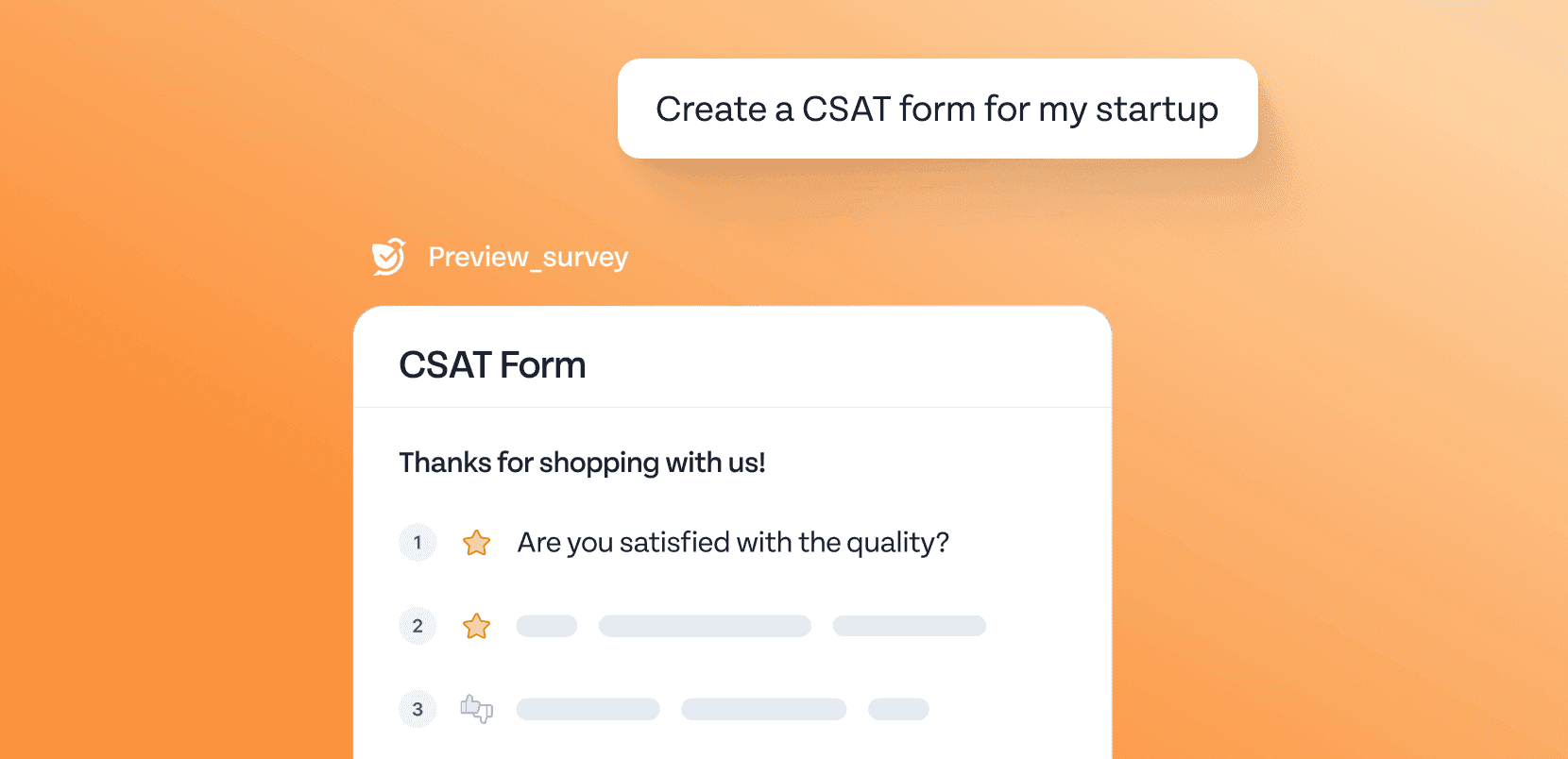 Build surveys